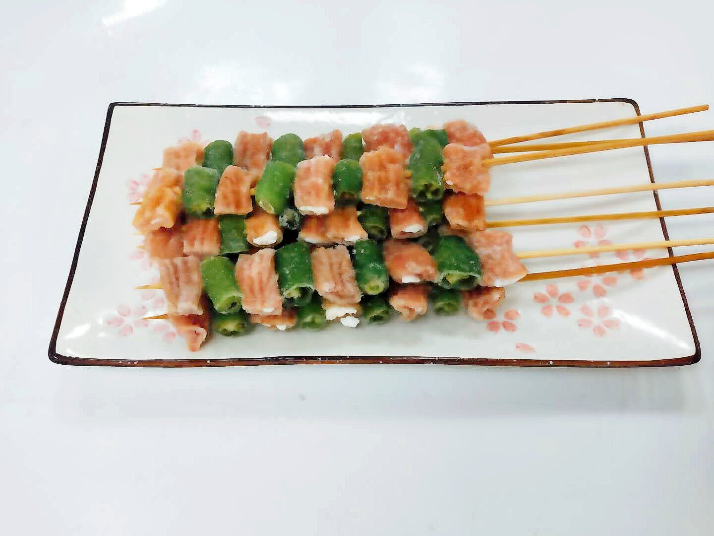 小肠青椒串肥肠串内脏烧烤食材1包20串江浙沪生猪肉