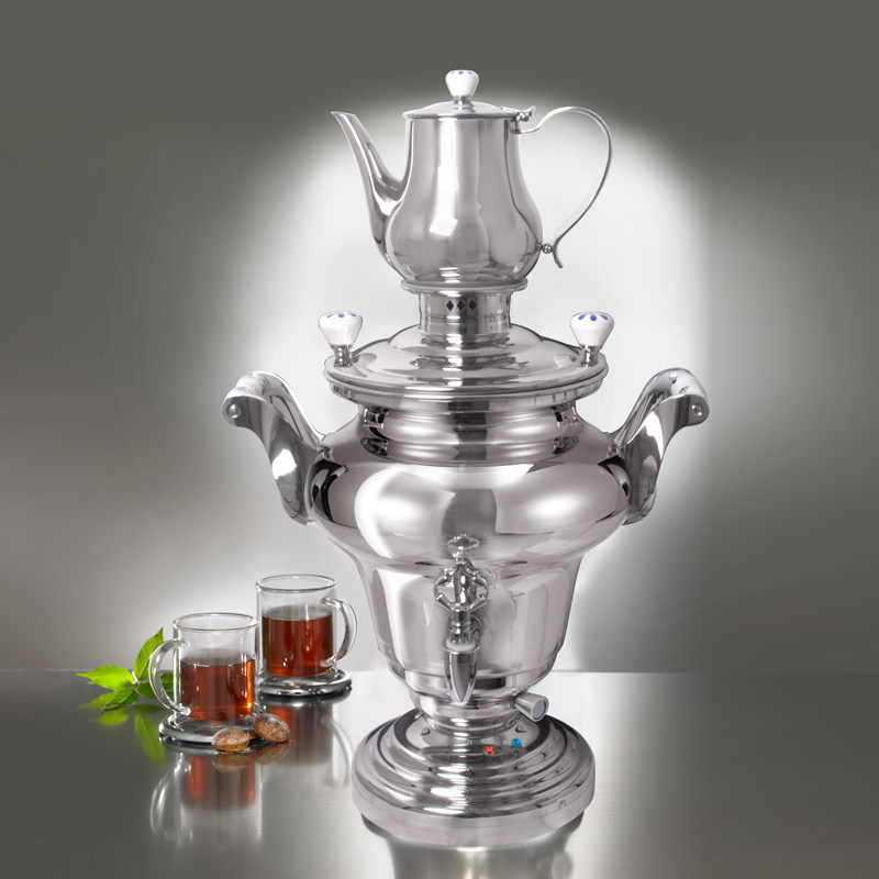 德国beem电热水壶加厚不锈钢俄罗斯茶炊samovar大容量泡茶壶10l