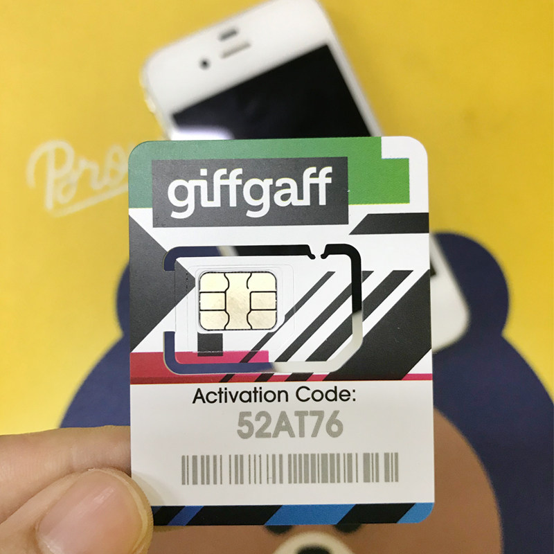 充值英国电话卡giffgaff手机卡号码话费卡密境外电话卡