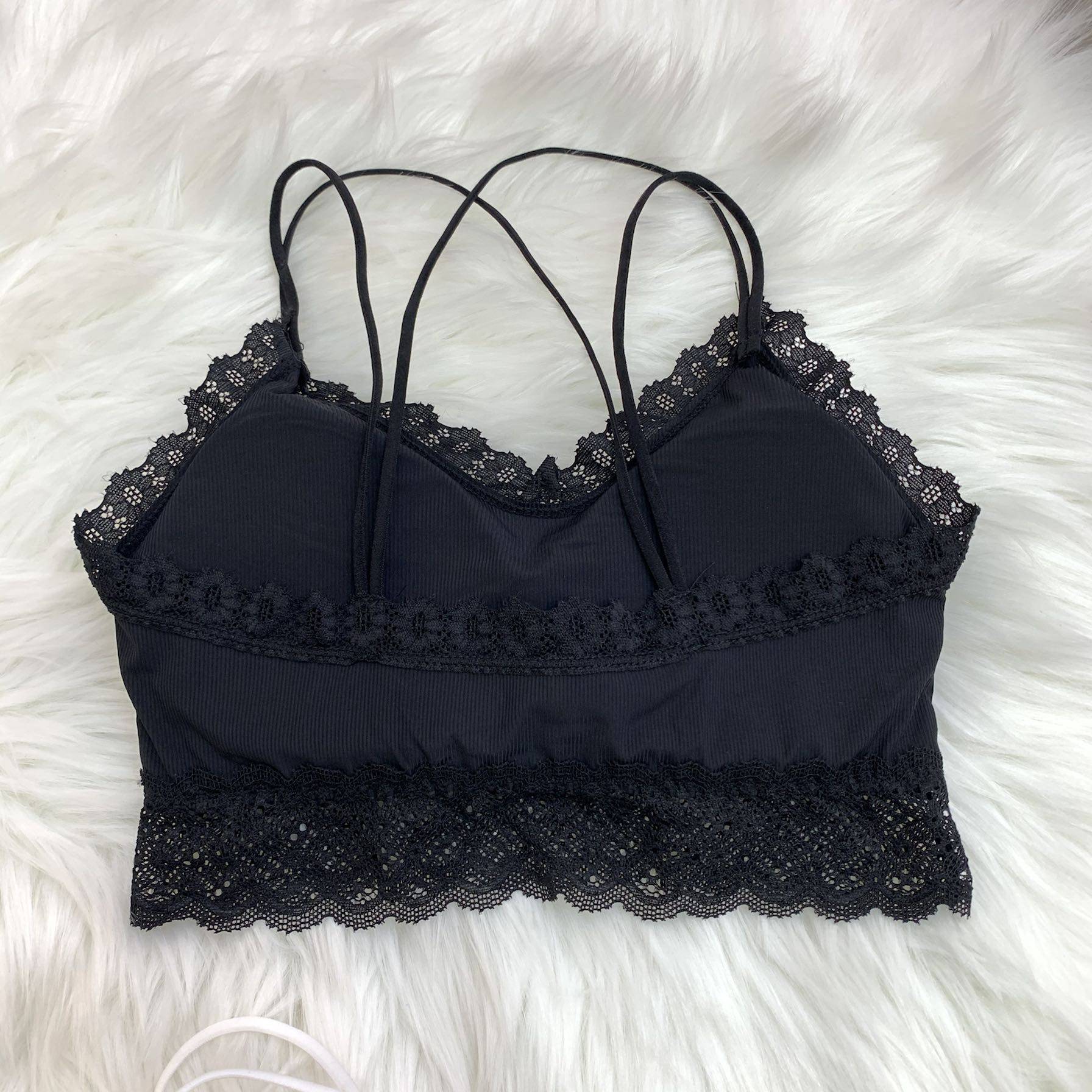 冰丝无痕内衣钢圈交叉肩带抹胸舒适透气蕾丝抹胸