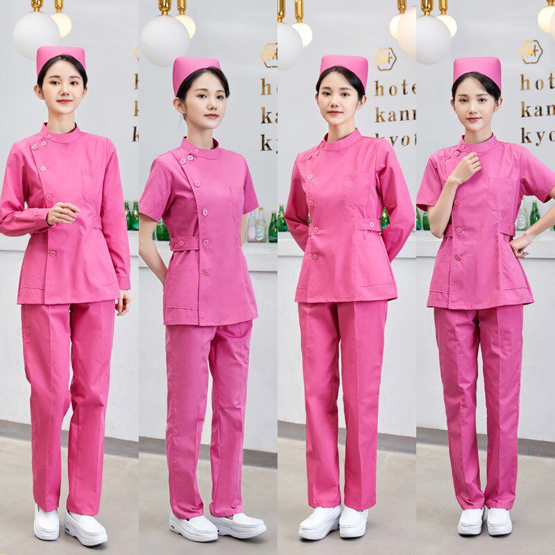 护士服长袖女秋冬款短袖短款分体套装定制高端牙科口腔医生工作服