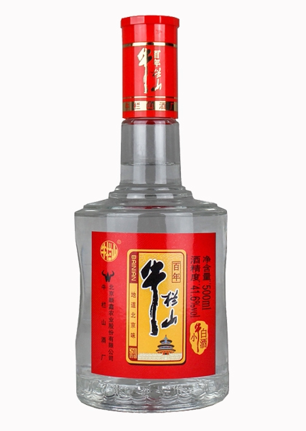 北京牛栏山百年小牛浓香香型纯粮国产白酒41.6度白酒