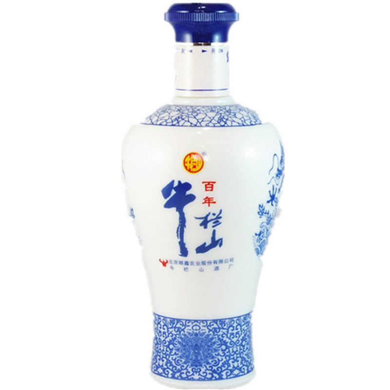 北京牛栏山42度陈酿十二 小青牛纯粮食浓香型国产白酒450mlx6盒装