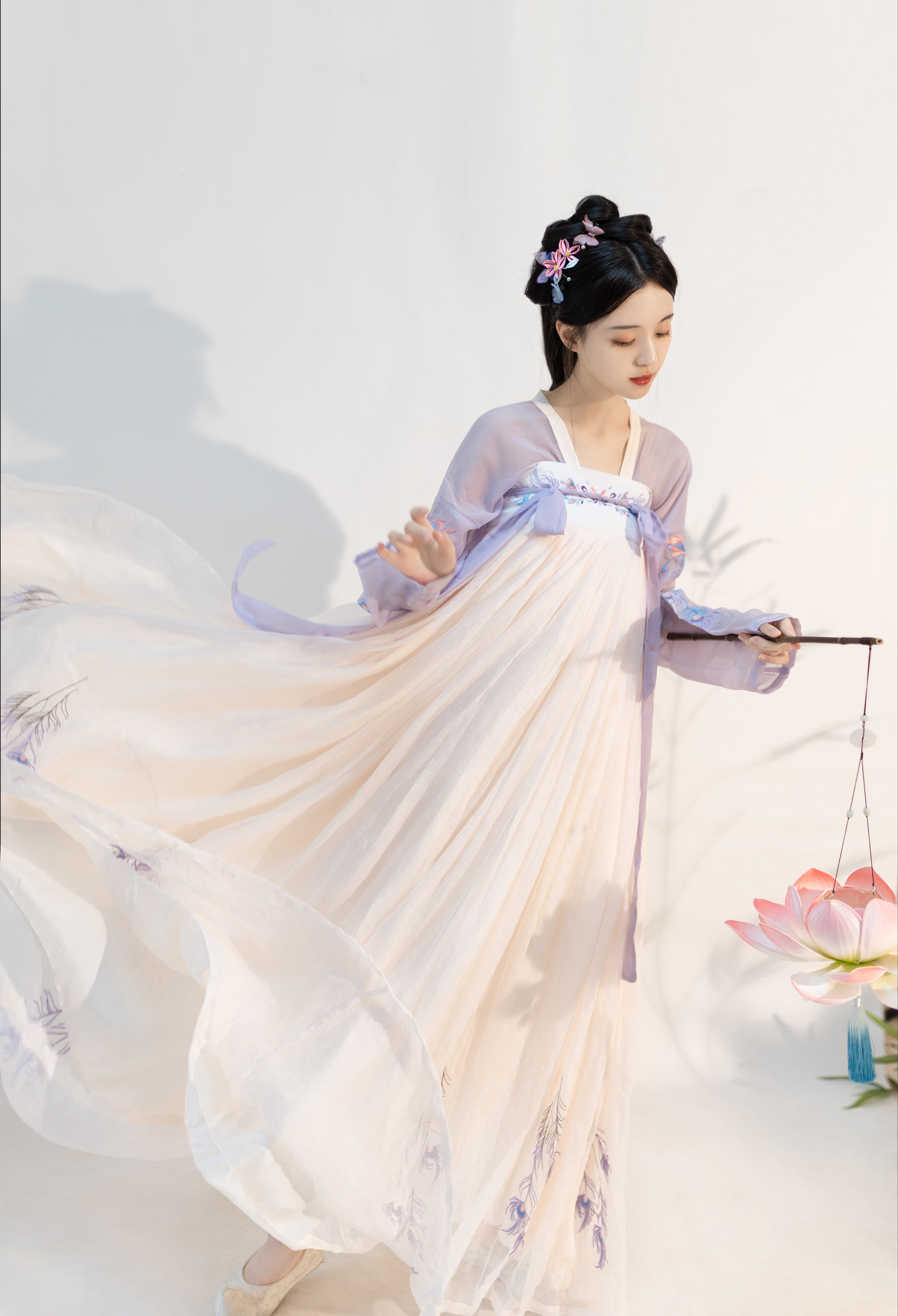 [雀翎]汉韵阁芙蓉原创汉服女刺绣对襟齐胸襦裙夏仙女清新淡雅日常