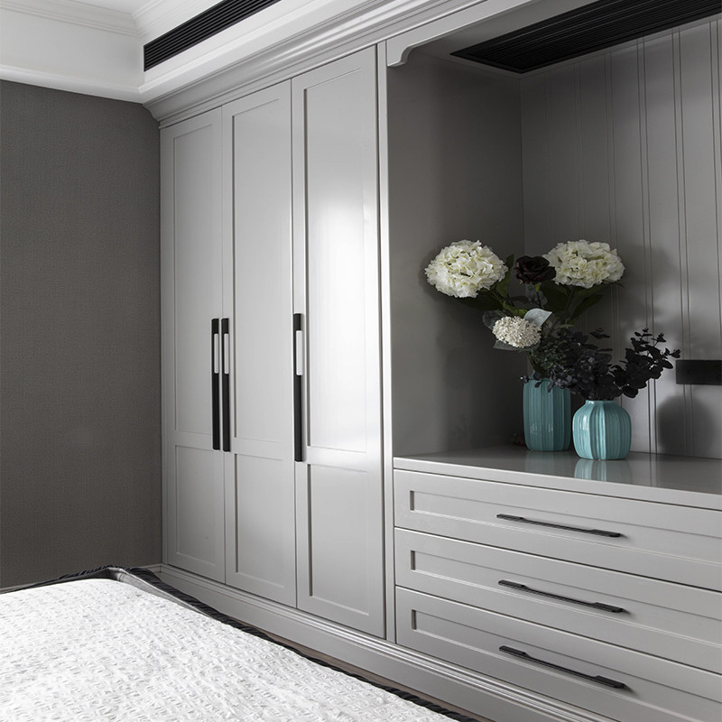 衣柜定制禾西实木整体衣帽衣橱定做美式走入定制走入式衣柜