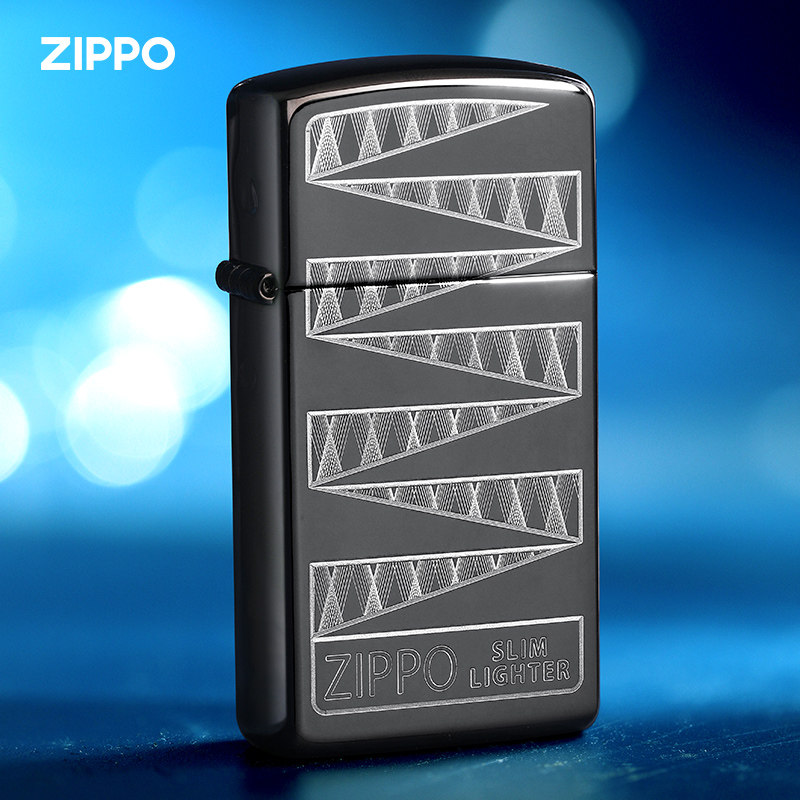 zippo打火机官方旗舰正版原装棱镜周年纪念纤巧窄机zippo