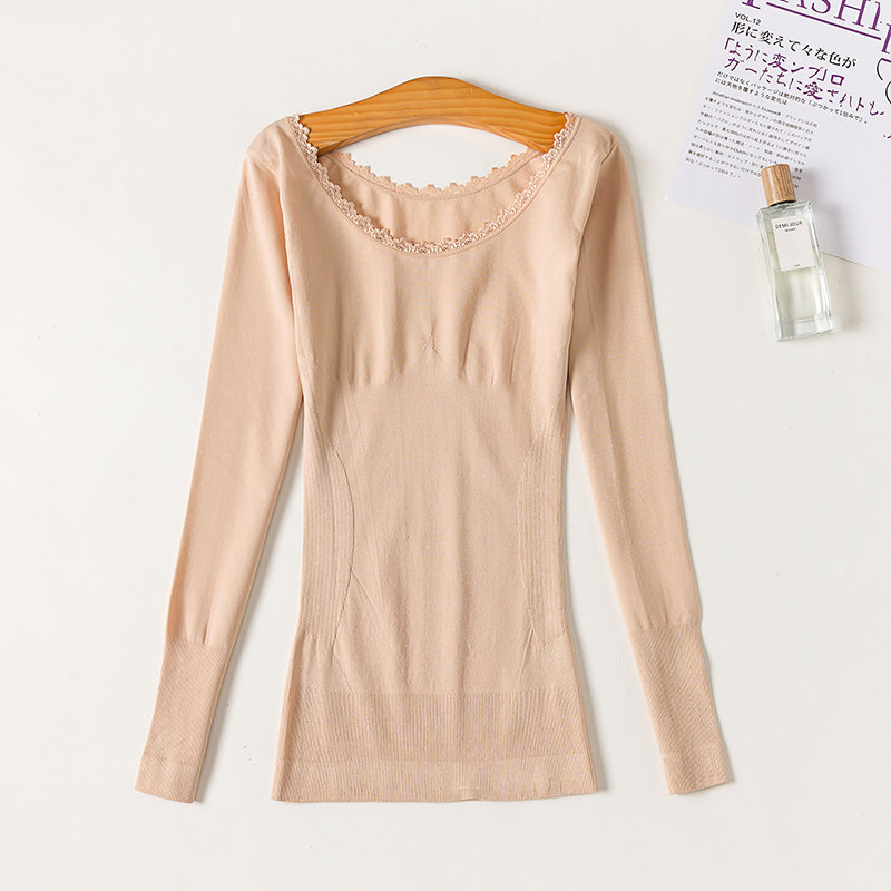【t恤】薄款肉色打底衫内穿肉色低领秋衣长袖t恤肤色紧身单