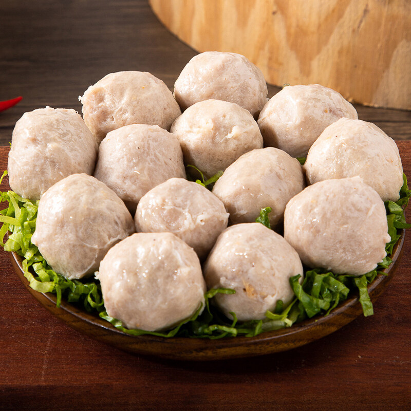 鸿津包心贡丸包猪肉丸子半成品商用2.5kg汤面关东猪肉丸