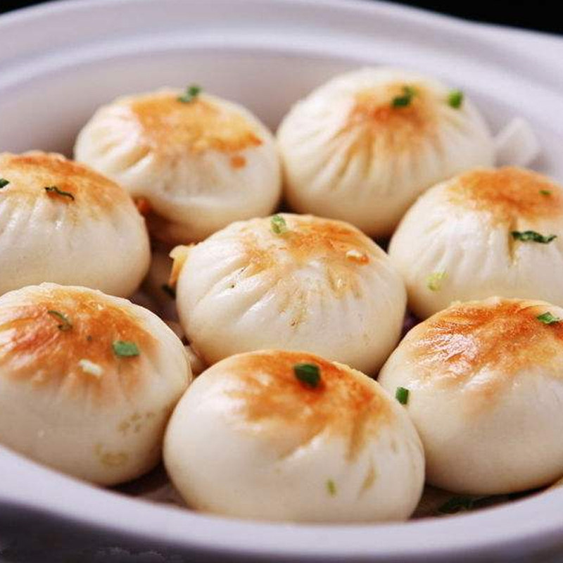 整箱加藤鸡肉生煎包生肉煎包早餐早点包子速冻包点