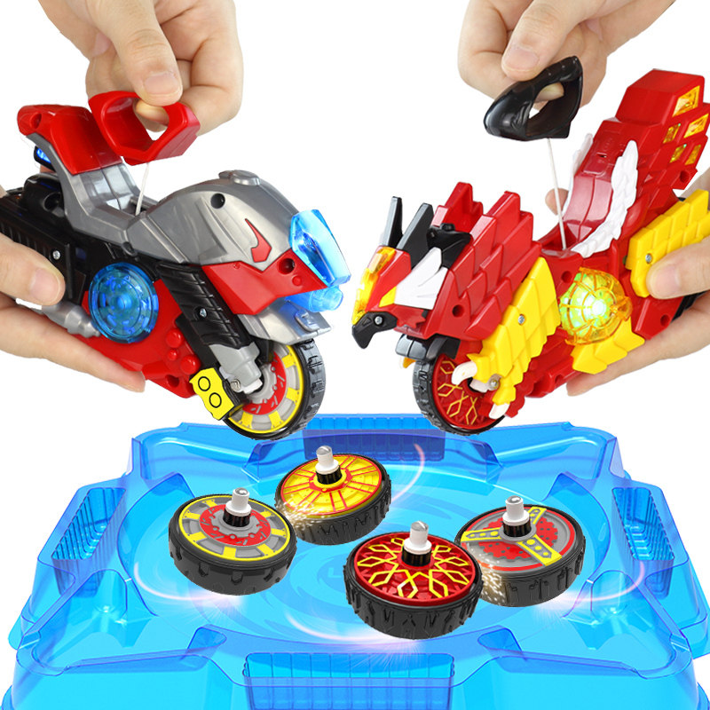 陀螺豪华套装魔幻5代摩托车音速骑士玩具新款陀螺