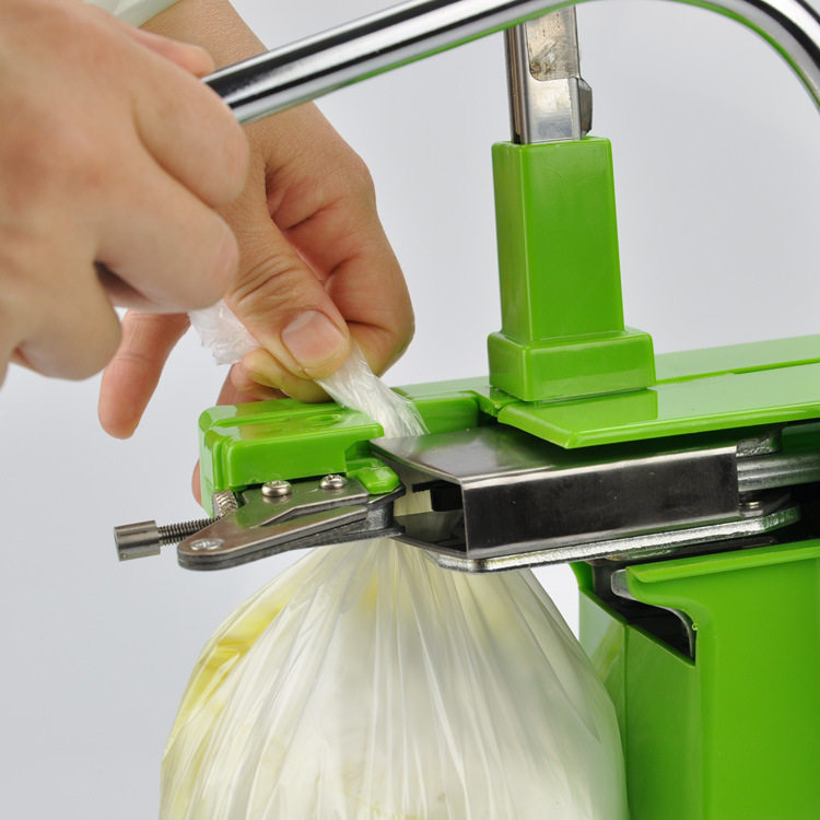 铝钉扎口机散装塑料袋封口机手动铝钉机超市生鲜包装机封口机