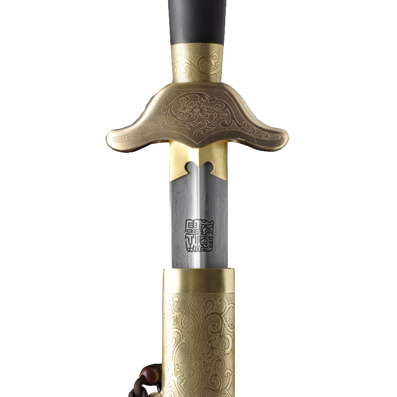 太极剑手工乾隆花纹高段位段位龙泉市沈广隆宝剑未开太极剑