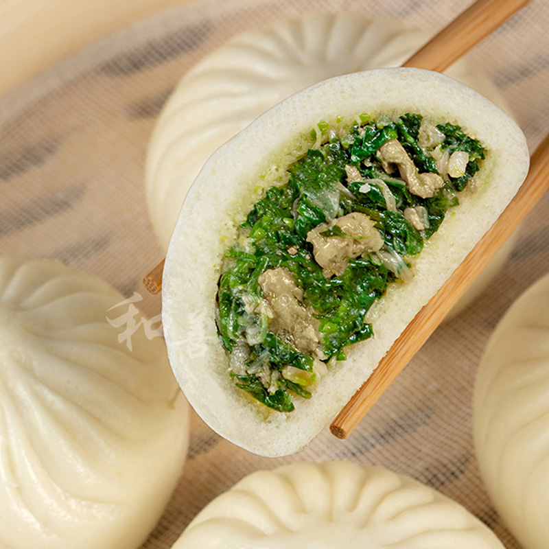 和善园荠菜肉包早点速冻半成品猪肉菜包营养早餐包点