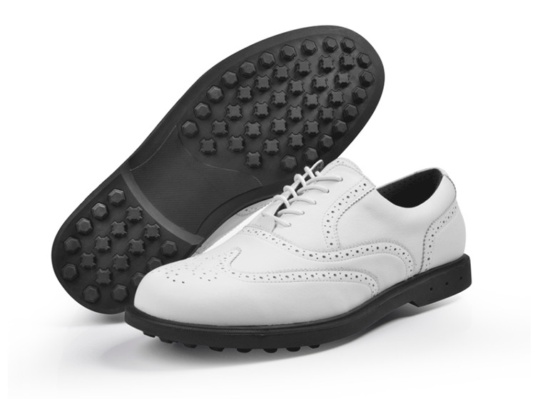 xfc英伦高尔夫球鞋男士防水鞋子头层牛皮皮软高尔夫鞋