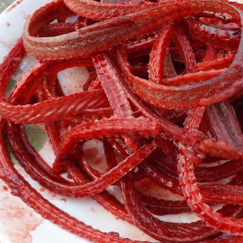 2份顺丰包邮现杀活体生带血黄鳝骨新鲜长鱼骨鳝鱼血骨头300g无盐