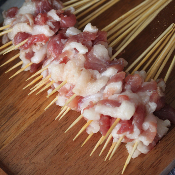 肉猪小串铁板铁板烧烧烤油炸商用五花半成品湘西生猪肉