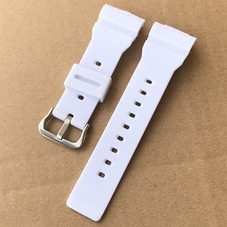 适配卡西欧babygba110bga130亮面树脂手表表带配件