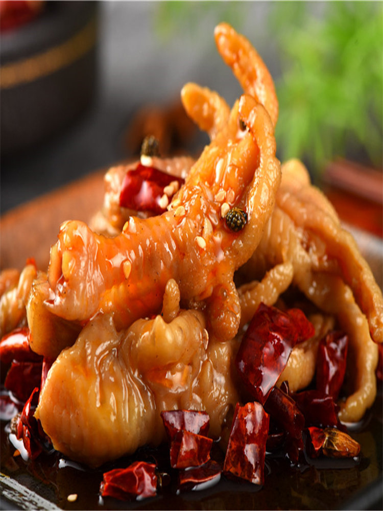 优卓丽 香辣无骨鸡爪即食袋装网红零食去骨凤爪特产肉食熟食脱骨