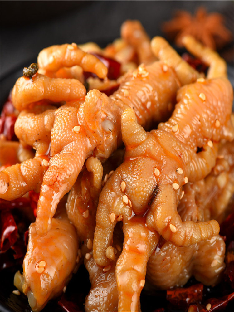 香辣无骨鸡爪即食袋装网红零食去骨凤爪特产肉食熟食脱骨