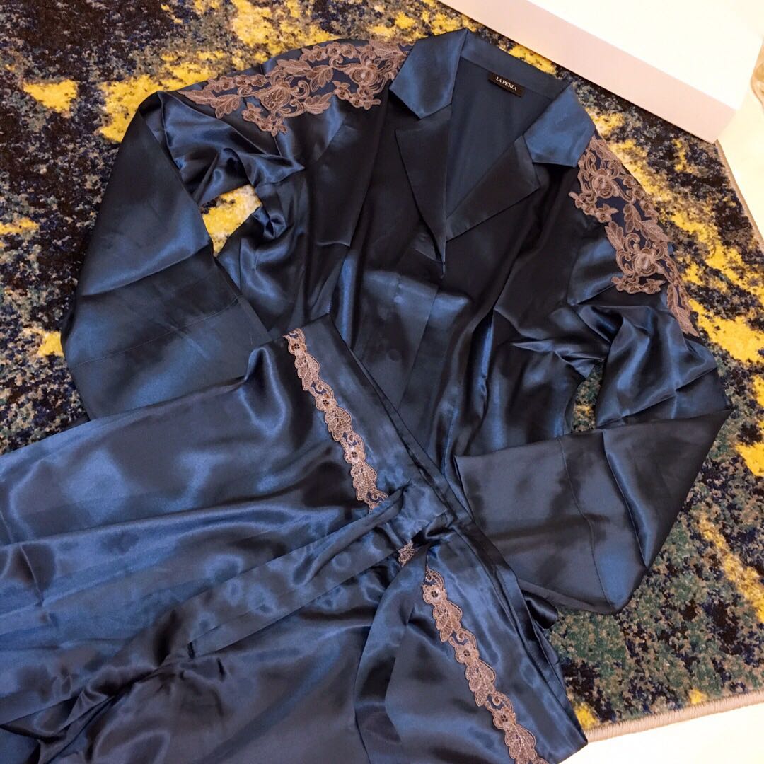 真丝睡衣laperla套装两件件套家居服夏季春秋睡衣