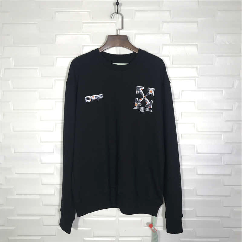 offwilard小雏菊箭头卫衣white20fw秋冬新款网红卫衣