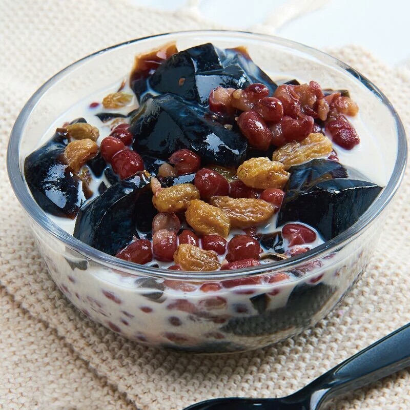 网红台湾奥林达烧仙草即食仙草冻红豆燕窝味烧仙草粉奶茶配料整箱