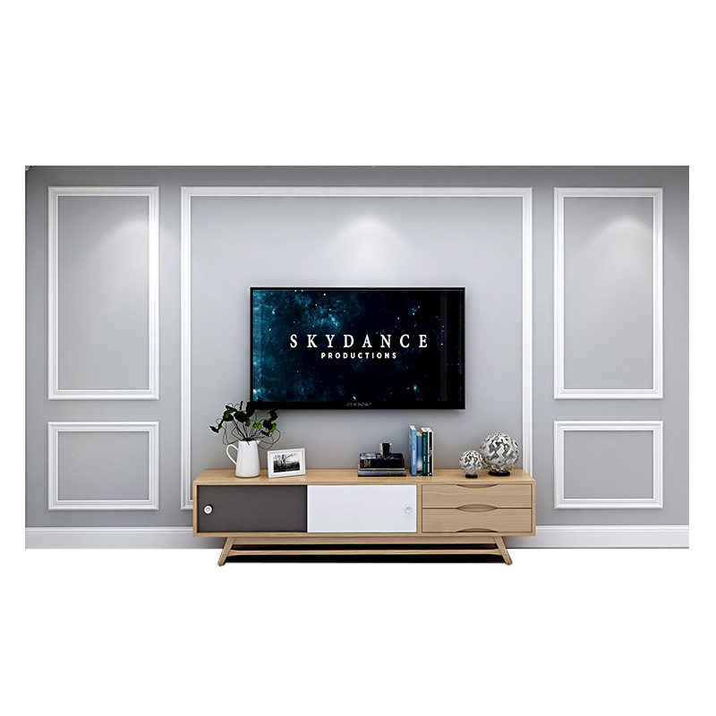 良呈 电视背景墙线条造型框线欧式实木装饰线条木线条相框线收边