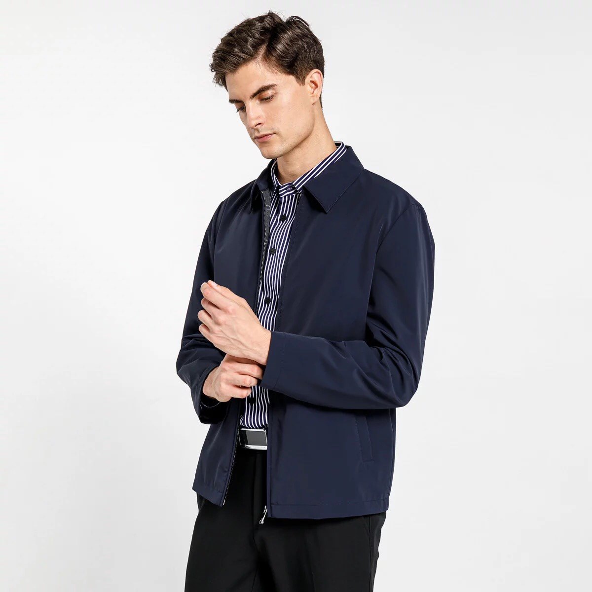 路卡迪龙专柜正品2021新款秋季经典时尚商务休闲夹克