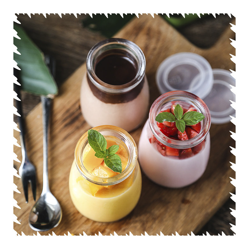 布丁果冻烘焙杯子奶昔小布丁奶瓶酸奶玻璃耐高温烘焙模具