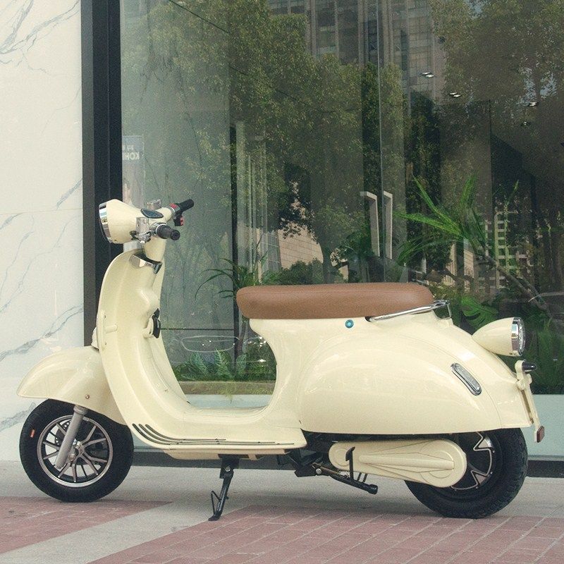 罗马假日电动车vespa网红电瓶车复古摩托车6072v电摩大黄蜂电动摩托车