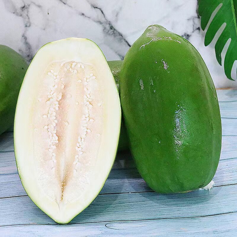 木瓜广西青木瓜8斤孕妇下奶新鲜蔬菜凉拌腌酸生木瓜