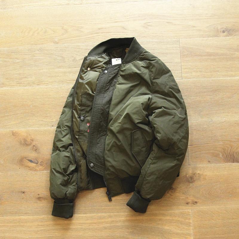 极荐！厚实美军飞行员空军外套夹克棉衣加厚MA1复古咔叽棒球夹克