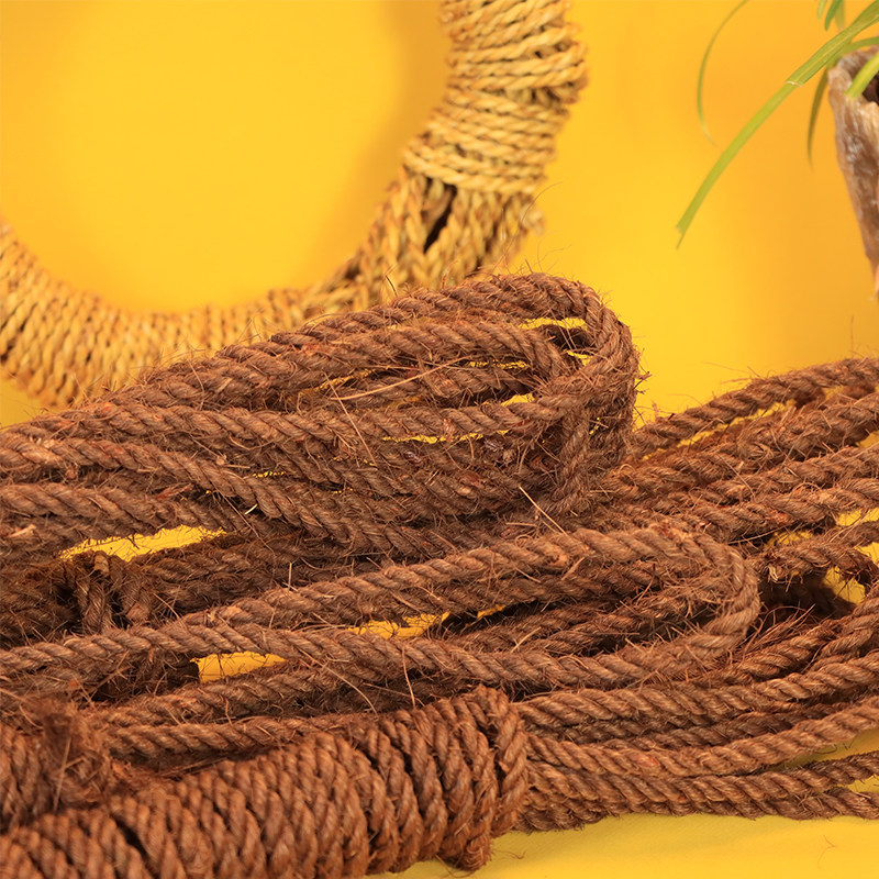贵州手工编织棕树捆绑麻绳网绳装饰打包棕榈绳子
