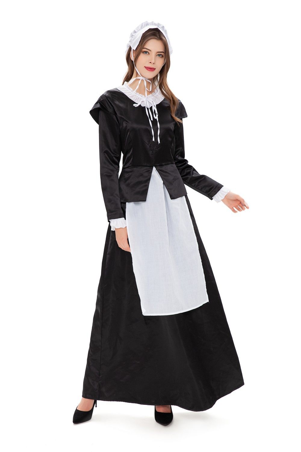 新款欧洲庄园中世纪女仆啤酒复古花园女佣服装民族服装