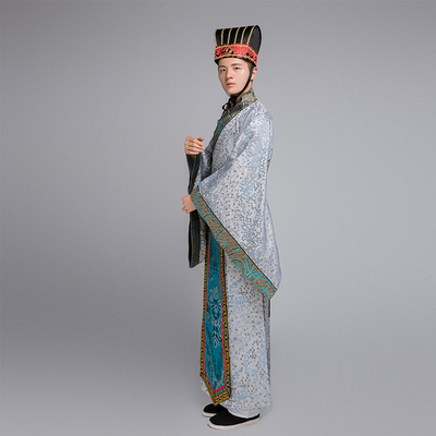 成人春秋战国国大臣子官服秦汉古代文官影视演出唐朝古装民族服装