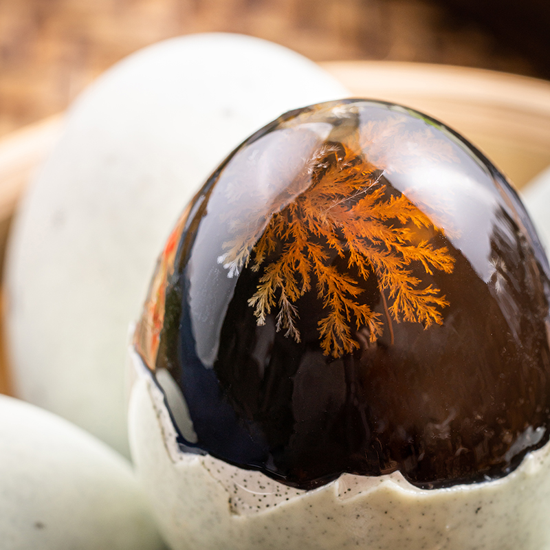 拍四赠一溢流香皮蛋松花蛋无铅工艺溏心蛋鸭蛋变蛋坏损包赔4枚50g