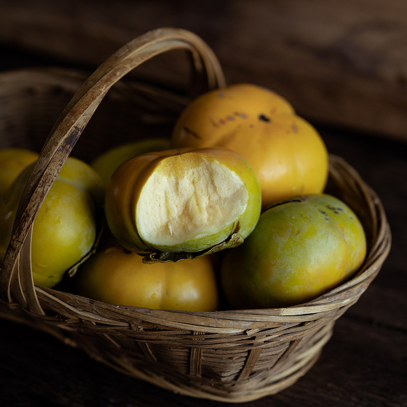 二食云南无涩柿子水果新鲜当季特产大果脆柿柿子