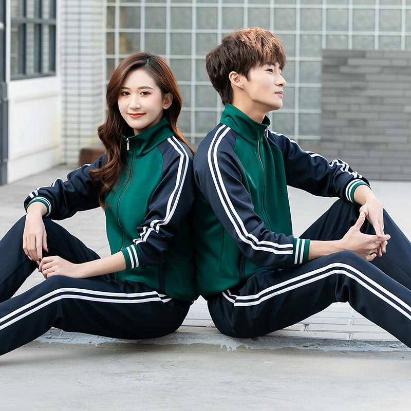 春秋秋季大学生运动服两件件套初中高中生校服班服学生校服