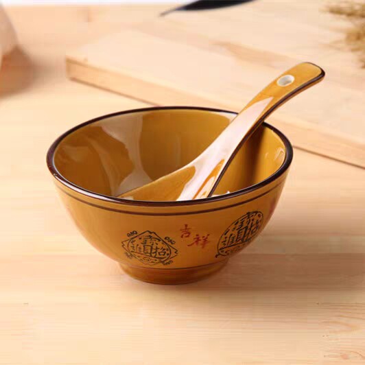 饭碗创意个性家用可爱陶瓷吃饭米饭复古小酒酒碗碗