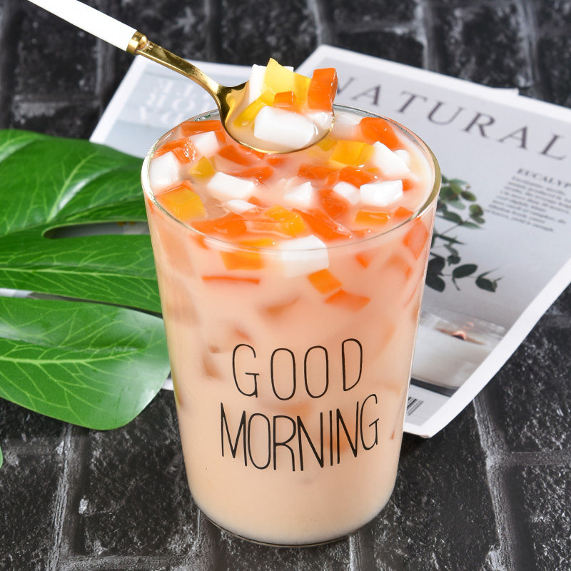 椰果超欢彩色奶茶专用三色三色水水晶商用桶装珍珠奶茶粉