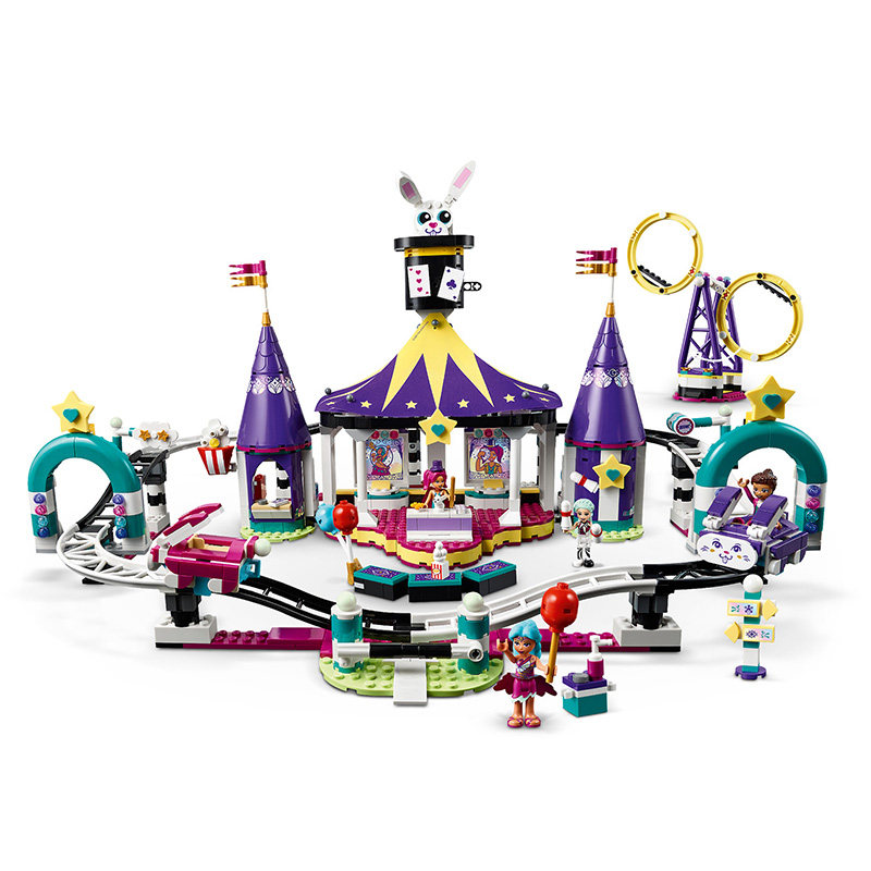 lego乐高41685好朋友系列神奇游乐场过山车益智积木建构