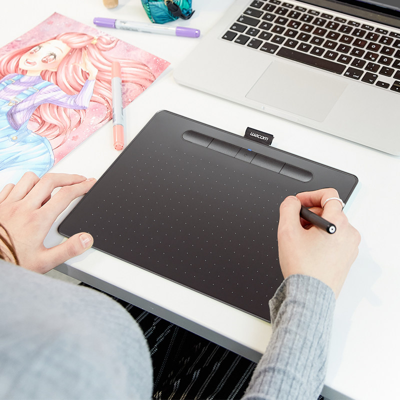 wacom数位intuos影拓ctl6100wl手绘板手手写板蓝牙无线手写输入