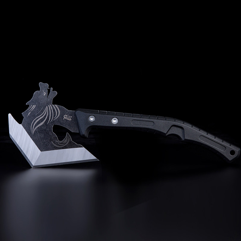 开山斧消防斧头刀户外大砍刃劈柴小斧子防身刃龙头战斧武器野战斧