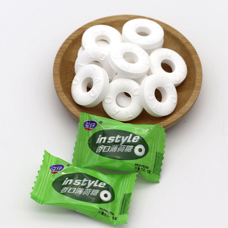 薄荷立仔无糖2500g1000颗香口酒店饭店接待清凉糖果