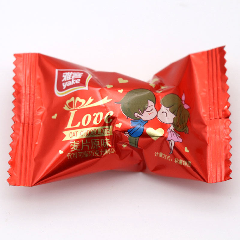 雅客原味燕麦巧克力喜糖500g35颗麦片酥结婚庆糖果