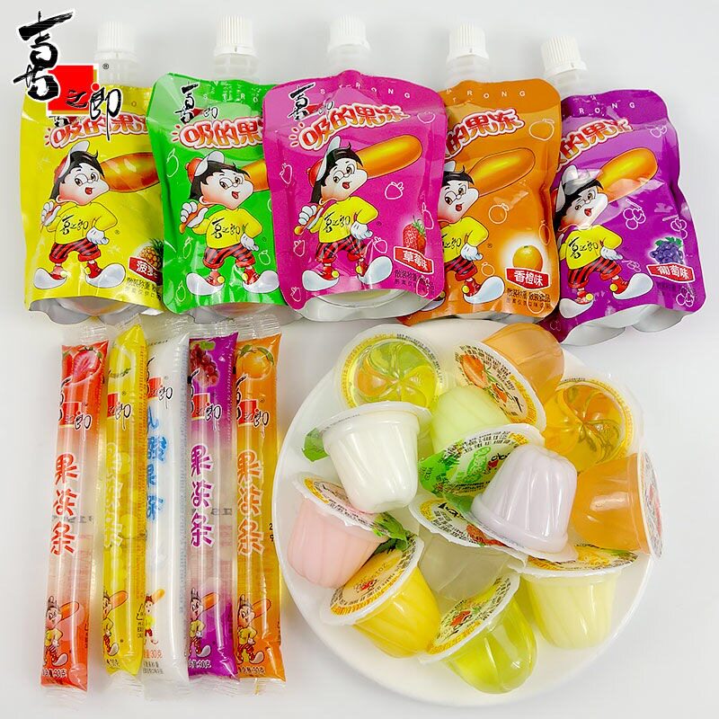 喜之郎cici果肉果冻什锦布丁水果乳酸混合口味散称任选儿童休闲零食吸