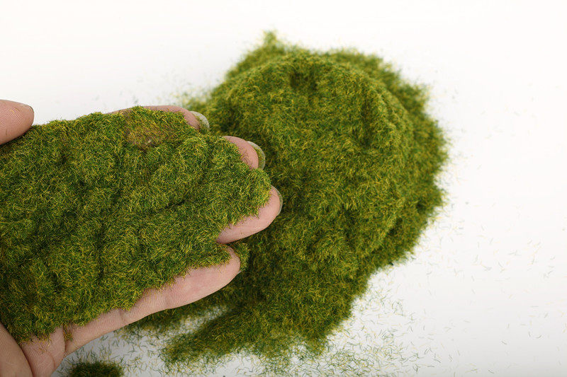 100克装微景观沙盘diy造饰仿真苔藓草绿色3mm尼龙人造易假野生草