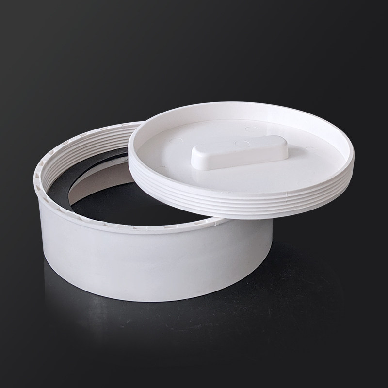 pvc地面清扫水管接头盖帽内插堵头4寸6寸upvc管