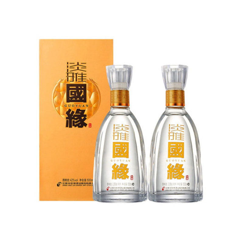 酒厂授权42度今世缘淡雅国缘商务版500ml6瓶整箱浓香型白酒
