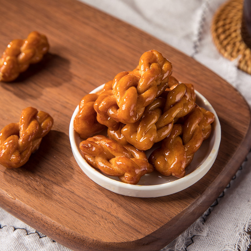 贝贝香黑糖红糖小麻花500g单独包装小袋装传统糕点网红零食小吃